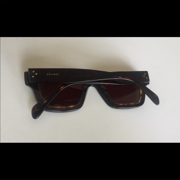 CELINE CL 41396/S GABY SQUARE SUNGLASSES HAVANA - Picture 6 of 8